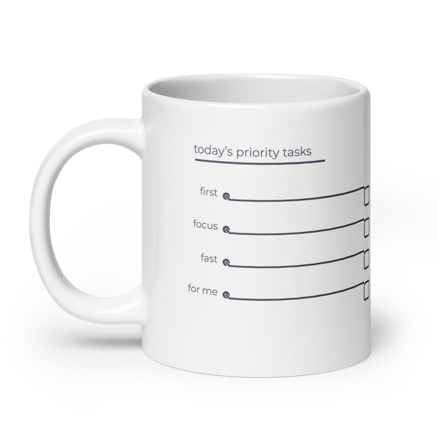 Daily Priorities mug