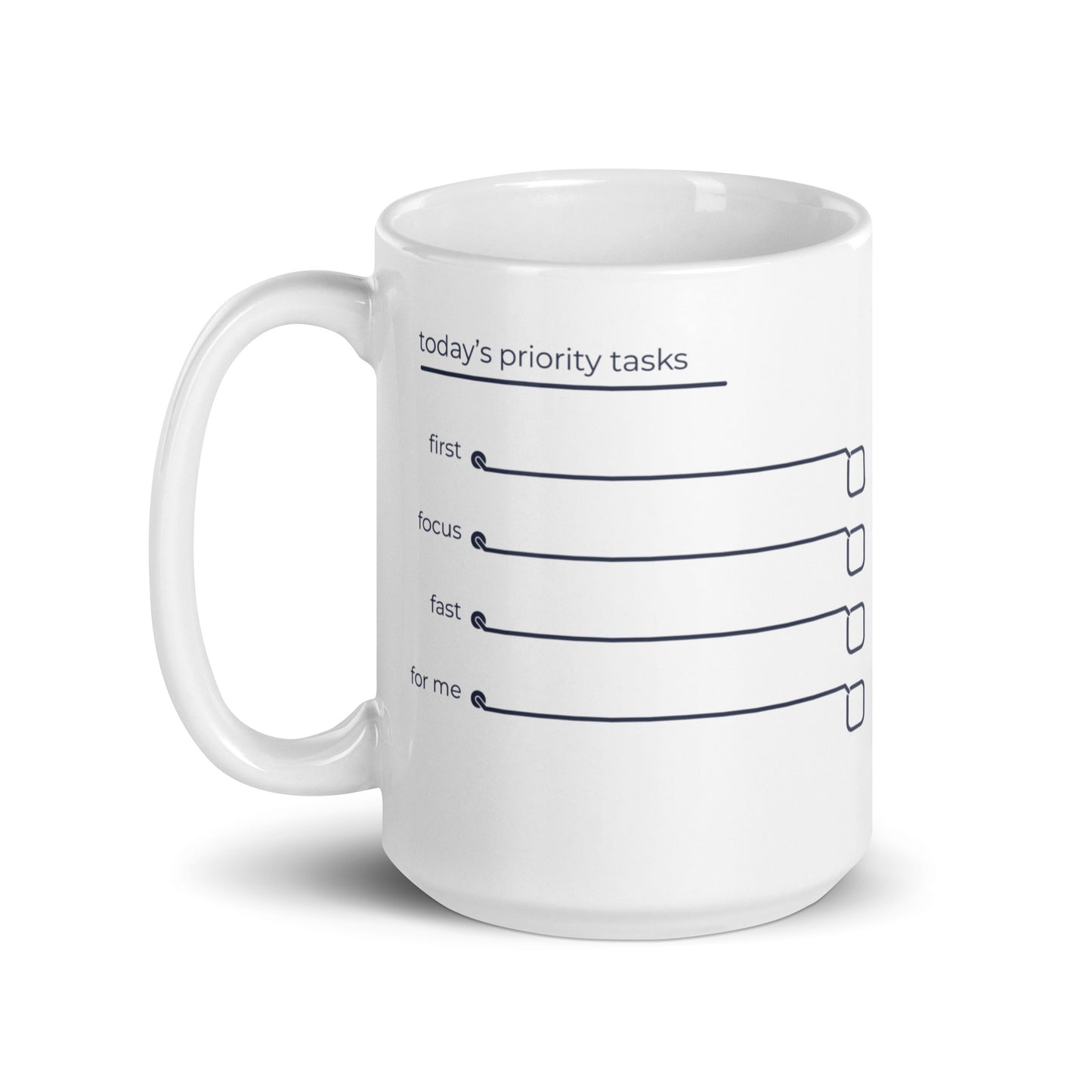 Daily Priorities mug